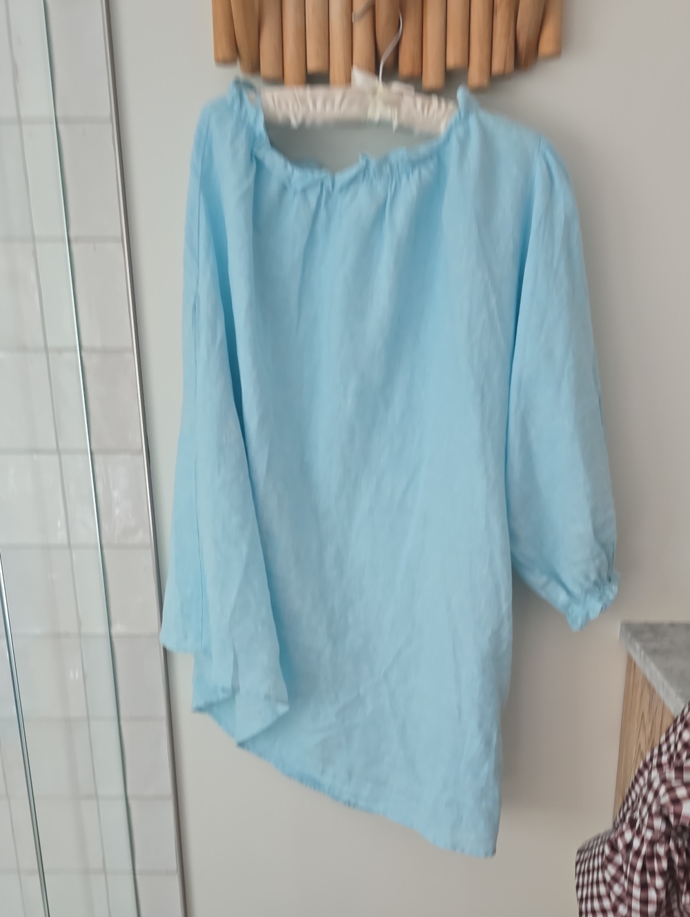 LAKE Light Blue Women's One Sleeve Dress
